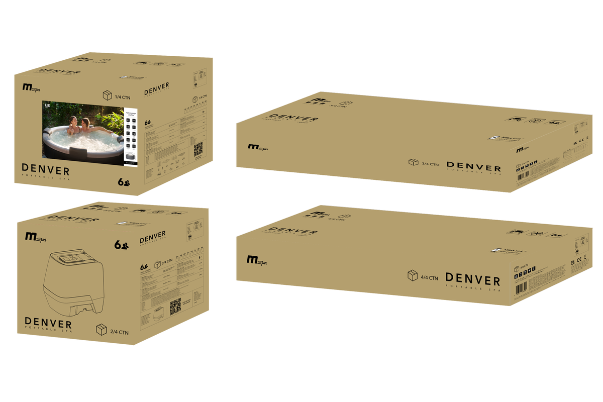 Denver 6-Person Rigid Hot Tub with Hydro Jets