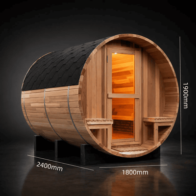 Handcrafted Red Cedar Indoor Sauna with 9kW Electric Heater