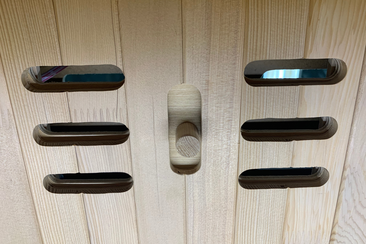 Bergen 2-Person Full-Spectrum Infrared Sauna with Red Light Panel