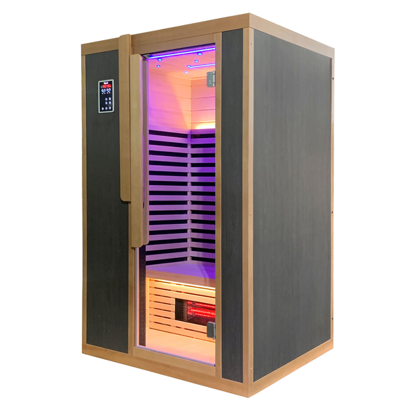 Bergen 2-Person Full-Spectrum Infrared Sauna with Red Light Panel