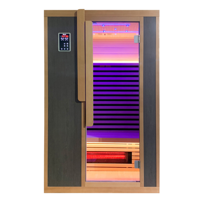 Bergen 2-Person Full-Spectrum Infrared Sauna with Red Light Panel