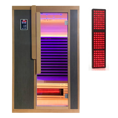 Bergen 2-Person Full-Spectrum Infrared Sauna with Red Light Panel