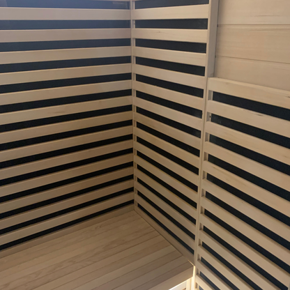 Bergen 2-Person Full-Spectrum Infrared Sauna with Red Light Panel