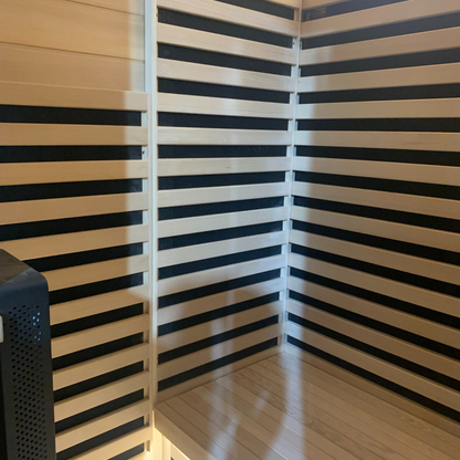 Bergen 2-Person Full-Spectrum Infrared Sauna with Red Light Panel