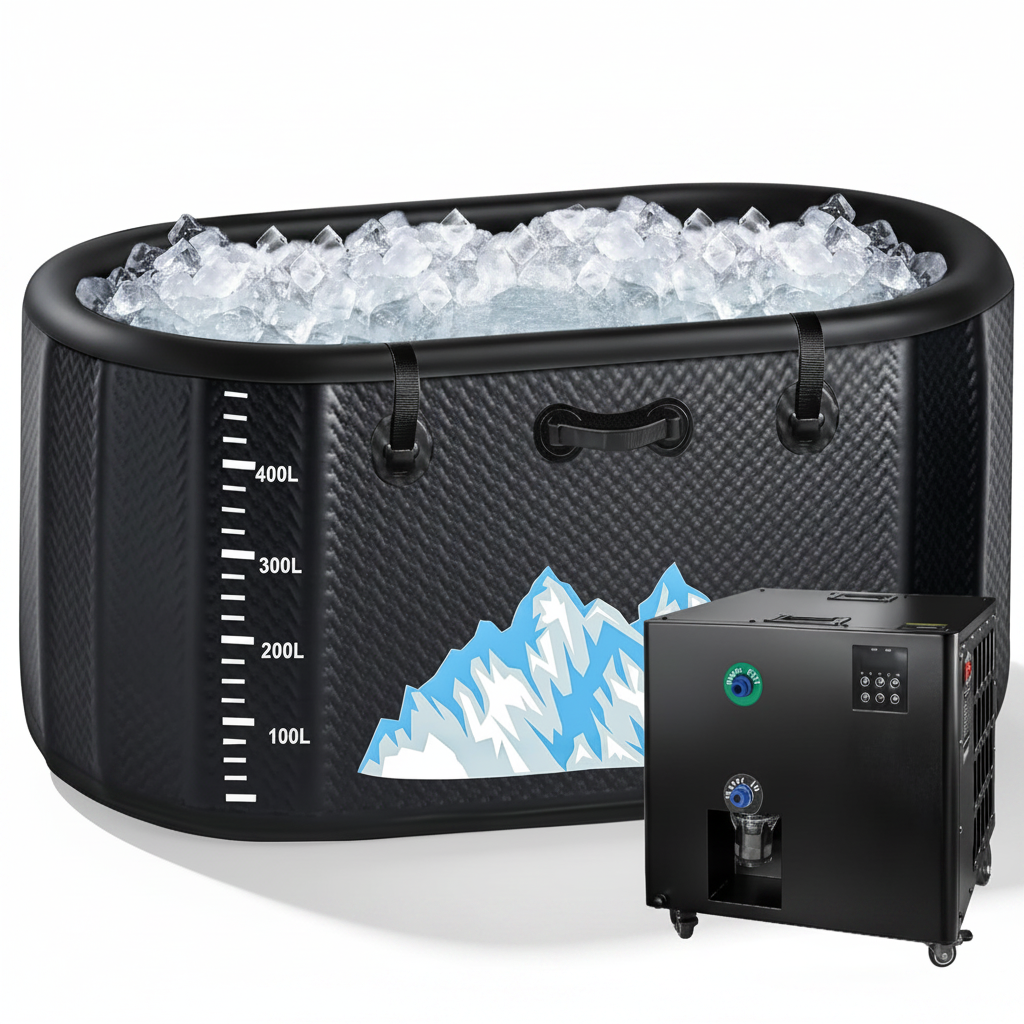 Portable Inflatable Cold Plunge Tub with 1HP Chiller & Heater Kit (248 Gallon)