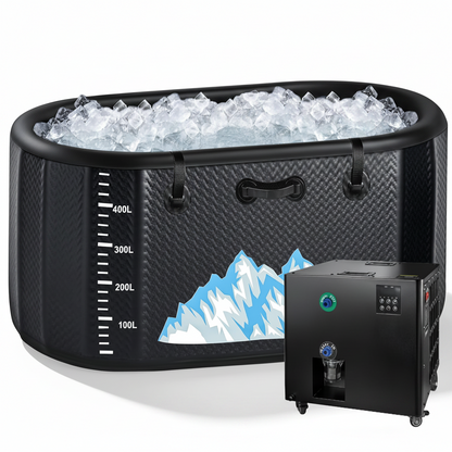 Portable Inflatable Cold Plunge Tub with 1HP Chiller & Heater Kit (248 Gallon)