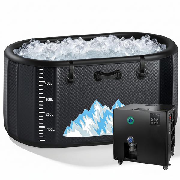 Portable Inflatable Cold Plunge Tub with 1HP Chiller & Heater Kit (248 Gallon)