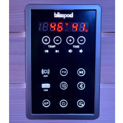 Blisspod Malmo 2-Person Low EMF Infrared Sauna with Red Light Therapy