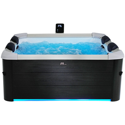 Oslo 6-Person Rigid Hot Tub with Hydro Jets and LED Lighting