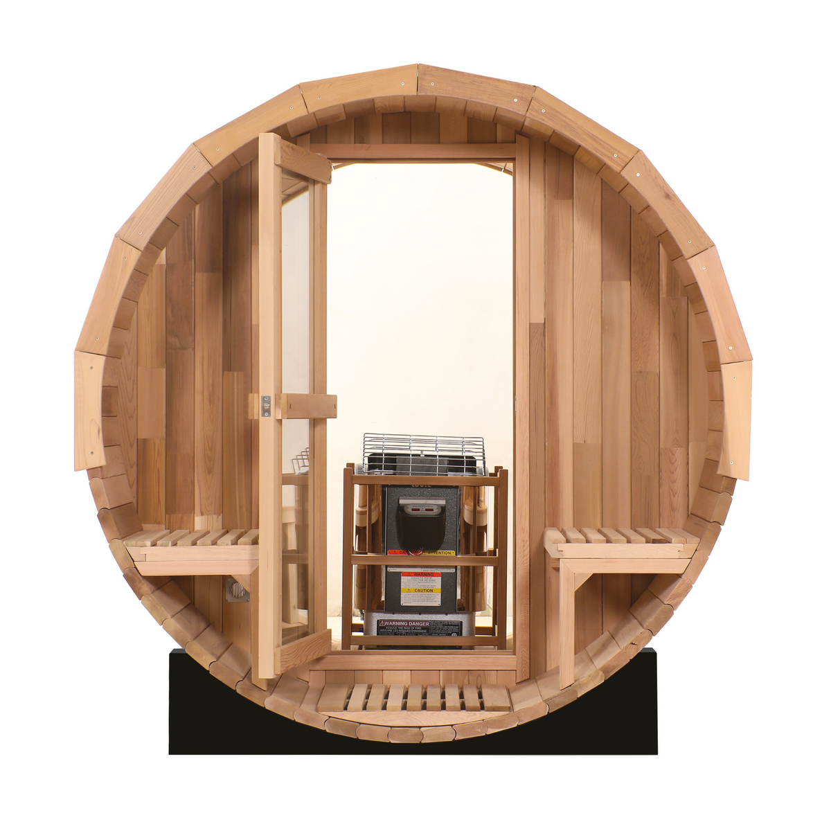 Blisspod Prague Outdoor Canadian Red Cedar Barrel Steam Sauna