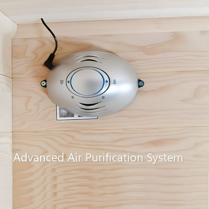 Charleston 4-Person Indoor Traditional Sauna with Harvia Heater