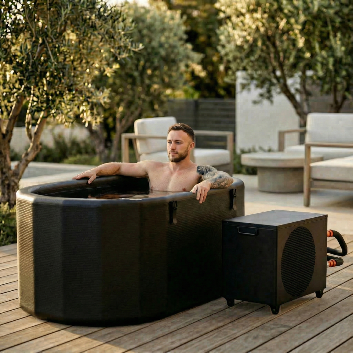NiceBeam Cryo Pro Inflatable XXL Cold Plunge Tub (216 Gallon)