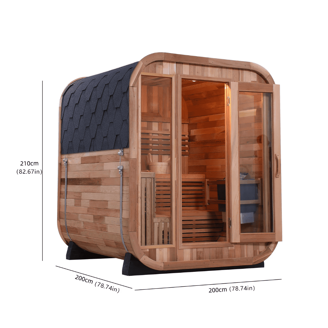 Handcrafted White Pine Indoor Sauna with 9kW Heater & Accessories