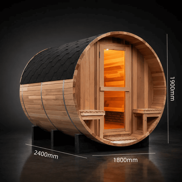 Handcrafted Red Cedar Indoor Sauna with 9kW Electric Heater