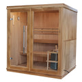 Charleston 4-Person Indoor Traditional Sauna with Harvia Heater
