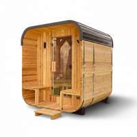 Traditional Cedar Sauna Designed for Home Wellness, 2-4 Person Capacity, 9kW Electric Heater, Wi-Fi Control