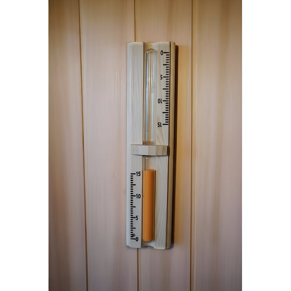 Charleston 4-Person Indoor Traditional Sauna with Harvia Heater